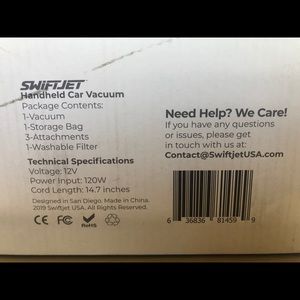 Swiftjet car vacuum